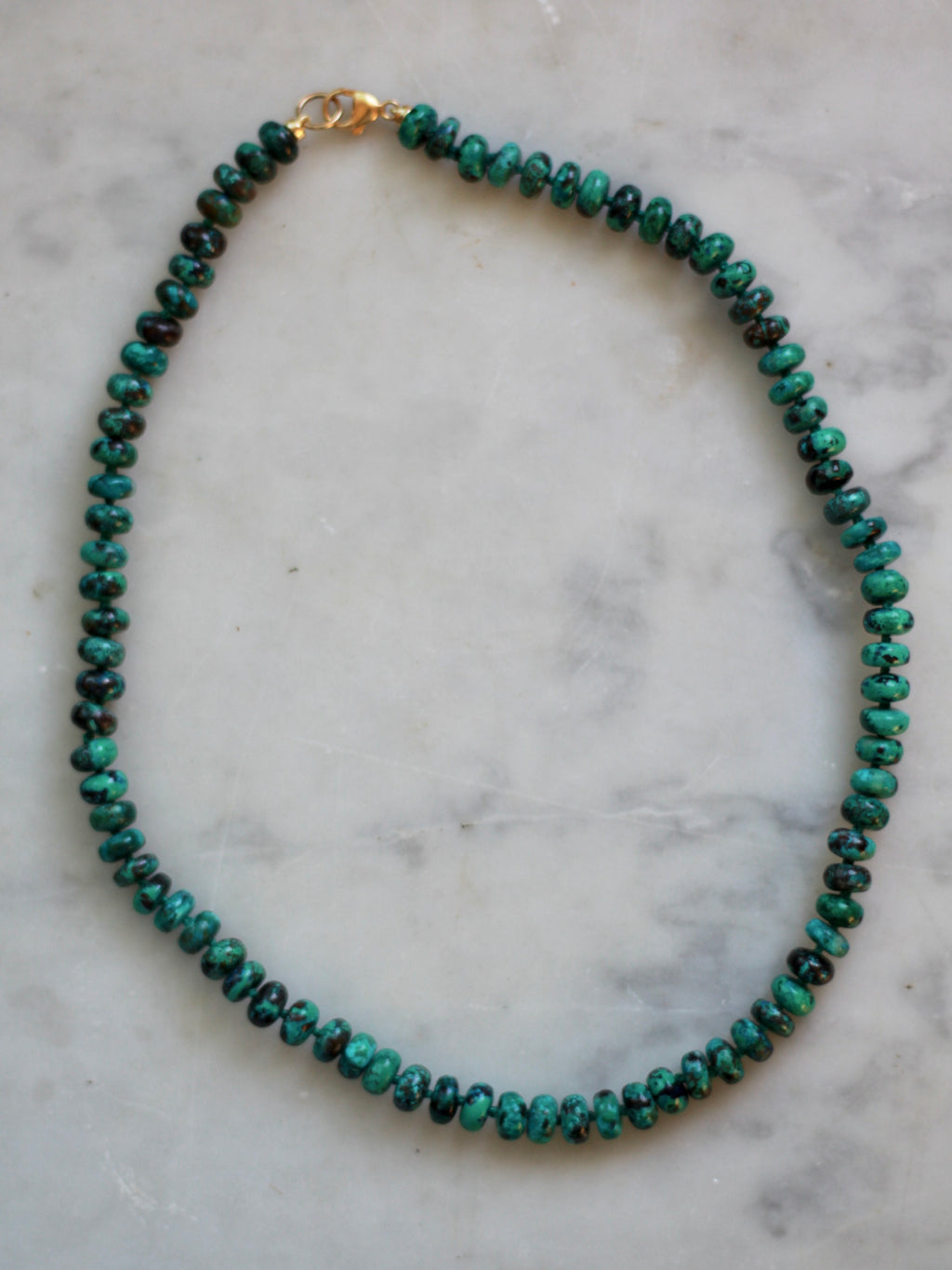 Chrysocholla necklace