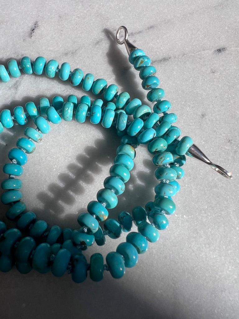 Turquoise rondelle strand