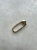 Hinged charm bail/connector in 14k